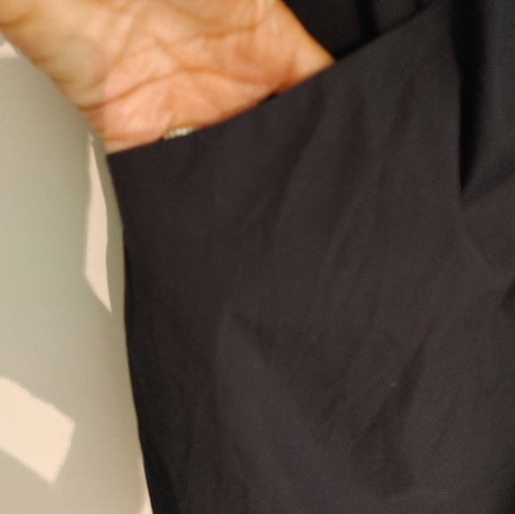 Sleeveless ruffle neck shift summer dress size PP Liz Calaiborne NWT Black - Picture 6 of 10